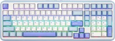 EPOMAKER TH99 Tri-Mode Wireless Mechanical Keyboard - White & Blue picture