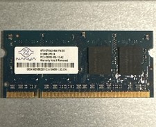 NT512T64UH8A1FN-3C OEM NANYA LAPTOP MEMORY 512MB PC2-5300S-555-12-A2 (CA61) picture