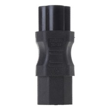 IEC 320 3-Pin C13 Female To C6 Male Cloverleaf Plug AC Power Adapter Converter picture