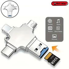 4 In 1 USB 3.0 Flash Drive 128GB Type C Memory Photo Stick for iPhone Android picture