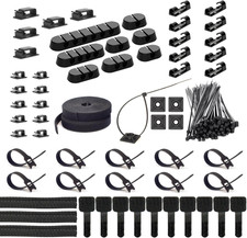 163 PCS Cable Management Kit for a Tidy Home & Office Space picture