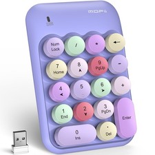 MOFII Wireless Number Pads, Colorful 2.4G Wireless 18 Keys Numeric Keypad Por... picture