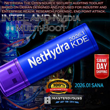 NETHYDRA KDE 2026.1 Multi-Boot USB Intel & NVIDIA – Live/Installer 16GB USA CALI picture