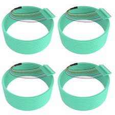 4 Pack 1.5M/5 FT LC UPC 12 Strand Multimode Fiber Optic Pigtail OM3/OM4 picture