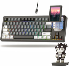 DUO87 Modular 75% Mechanical Keyboard,Touch Screen Gaming Keyboard picture