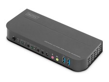 DIGITUS KVM Switch 2x1 HDMI Out USB 4Kx2K 60Hz Kvm Switch 2-Port IrDA DS-12874 picture