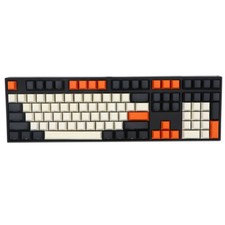 61/87/104/108 Beige Orange Carbon PBT Keycap Set for Cherry MX keyboard  picture