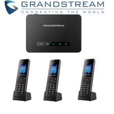3 Grandstream DP720 DECT Cordless HD VoIP Telephone Handset + DP750 Base Bundle picture