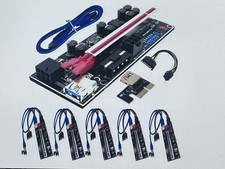 6 Pack PCI-E Riser 010S GPU Riser Adapter Card Pci mining kit picture