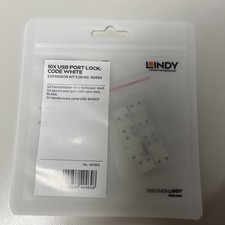 LINDY USB Port Blocker (without key) - Pack of 10 Colour Code: white 10 Pack picture