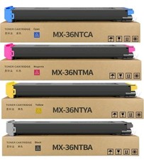 MX-36NT Toner Cartridge 4 Pack Compatible for Sharp MX-2610N 2615N 2640N... picture