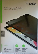 Belkin ScreenForce True Privacy Screen Protector iPad 7th Gen 10.2 inch Sealed picture