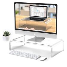 Acrylic Monitor Stand Riser Clear Laptop Stand for Desk Acrylic Monitor Riser... picture
