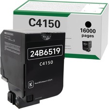 C4150 16000 Pages Black High Yield Toner Cartridge For Lexmark 24B6519 1BK S402 picture