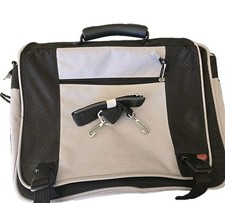 CalPak Laptop Bag Gray Travel Work Messenger Briefcase Carry On Shoulder Tote picture