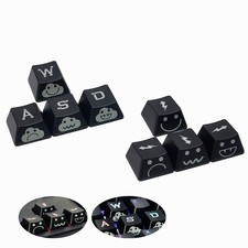 8 PCS WASD Arrow Replacement Keycaps UV Coating Backlit Double Shot OEM MX picture