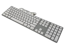 Mint Condition🔥Apple A1243 Ultrathin Slim Wired Aluminum Keyboard 2x USB ports picture