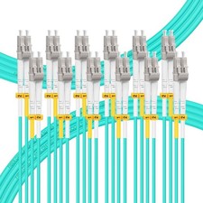 6 PCS 3M OM3 LC To LC Fiber Patch Cable Multimode Duplex 50/125um LSZH picture
