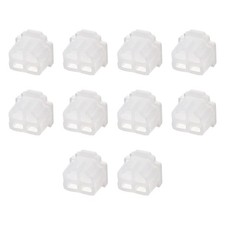 Silicone Telephone Modular Port RJ11 Anti-Dust Stopper Cap Cover Clear 10pcs picture