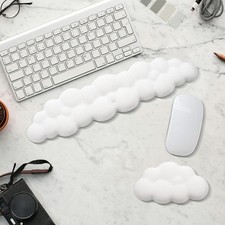 2 PCS Keyboard Cloud Wrist Rest, Memory Foam Keyboard Palm Rest with Non-Slip... picture
