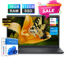 Dell Inspiron 15 Laptop 15.6 Notebook Intel i5 16GB RAM 512GB SSD Win Pro Office picture