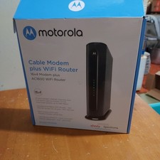 Motorola 16x4 Cable Modem Plus AC1600 Dual-Band WiFi Router Channels Xfinity picture