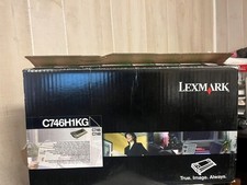 Original Lexmark C746H1KG Black Toner. New Open box - open bag NEW picture