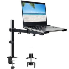Laptop Desk Mount, Single Laptop Computer Mount with Vented Tray for 1 Notebo... picture