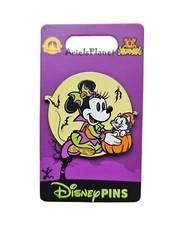Disney Parks Minnie Mouse & Figaro Halloween Pin picture