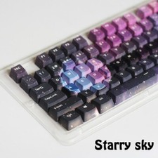 Starry Sky PBT Mechanical Keyboard Keycaps key cap custom Sublimation Cherry MX picture