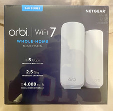 NETGEAR Orbi WiFi 7 360 Mesh Dual-Band 2-Pack 5Gbps RBE362-100NAS picture