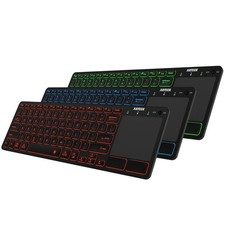 Arteck Universal Backlit 7-Colors Bluetooth Touch TV Keyboard with Easy Media... picture