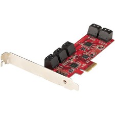 StarTech SATA PCIe Card 10 Port PCIe SATA Expansion Card 10P6GPCIESATACARD picture