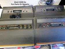 Vintage 4x Atari CX-2600 Video Systems Bundle - Untested For Parts Or Repairs picture