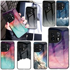 Glass Sky Moon Night Cover Case For OnePlus 12 11 10 9 8 7 6 10T Nord CE 4 N300 picture
