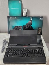 Genuine Logitech Alto Cordless Notebook Stand Wireless Keyboard + Mouse  picture