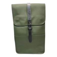 Rains Green 15” Laptop Tablet Zipper Pocket In & Out Rain Proof Backpack picture
