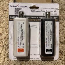 Dualcomm POE-over-Coax Adapter Kit DECA-200 - Twin Pack picture