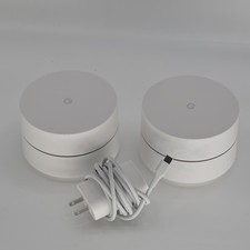 Google Wifi Router Model AC-1304 Lot of 2 Mesh Wi-Fi System Tested picture