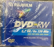 Sealed DVD-RW FujiFilm 4.7 GB/Go 120 Minutes Re-Recordable Disc Data And Video picture