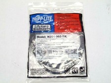Tripp-Lite N201-005-BK Cat6 Snagless Patch Cable RJ45 Male/Male 5ft picture