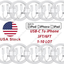 USB-C to iPhone Cable PD Fast Charger Cord Lot For  Apple iPhone 13 12 11 14 8 picture