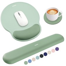 Ergonomic 3-in-1 Gel Memory Foam Mouse Pad & Wrist Rest Set - Gaming Desk Access picture