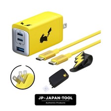 Anker Pokemon Pikachu 65W USB Charger & Travel Pouch 2pc Set Japan New picture