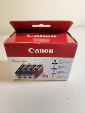 Canon Genuine Original CLI-8 ChromaLife 100 Ink Cartridge 4-Pack BK/C/M/Y OEM picture