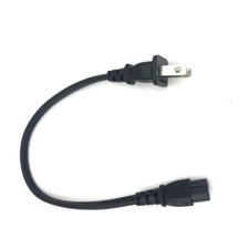1 Feet 1' AC Power Cord 2 Prong Figure 8 For Sony Samsung TV Printer Laptop 1ft picture