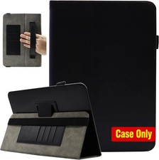 Protective Folio Stand Case for 7-8 Inch Tablets - Includes Hand Strap & Card Sl picture