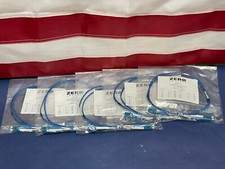QTY 5 LC to LC 2mm 1M Singlemode Duplex 9/125 Fiber Op Jumper Patch Cable Blue picture