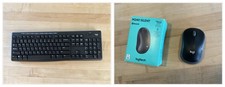 Logitech K270 Wireless Keyboard & Logi M185 Marathon Mouse Black M185 w/ Dongle picture