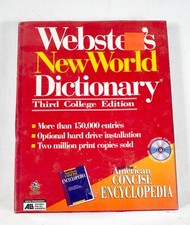 Webster's New World Dictionary Mac OS 7 Windows 3.1 NOS NEW ST533B01 picture